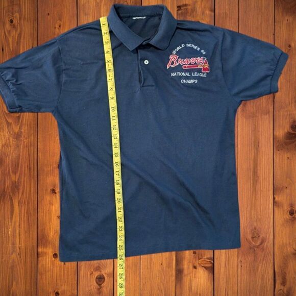Vintage Atlanta Braves 1992 MLB World Series  Embroidered Polo Shirt M - Picture 4 of 5